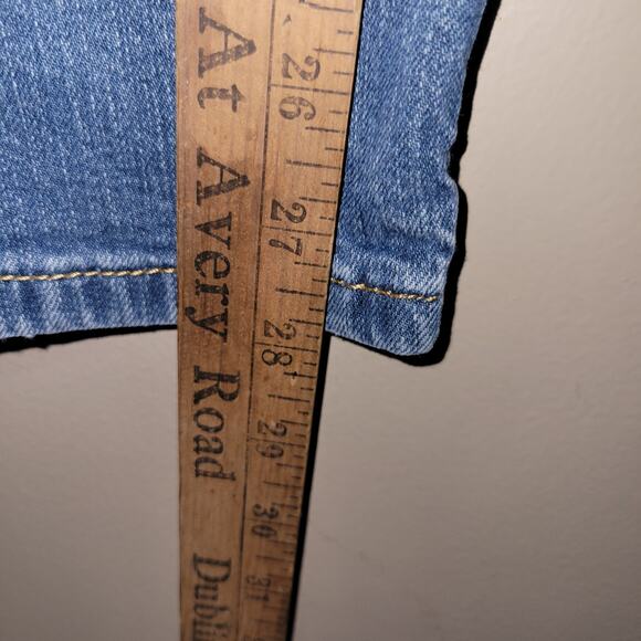 Levis 505 Jeans Mens 32x30 Blue Medium Wash Straight Leg Denim - Picture 4 of 8